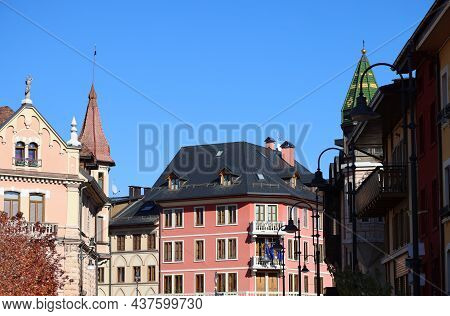 Asiago In Autumn, Veneto, Italy. High Quality Photo