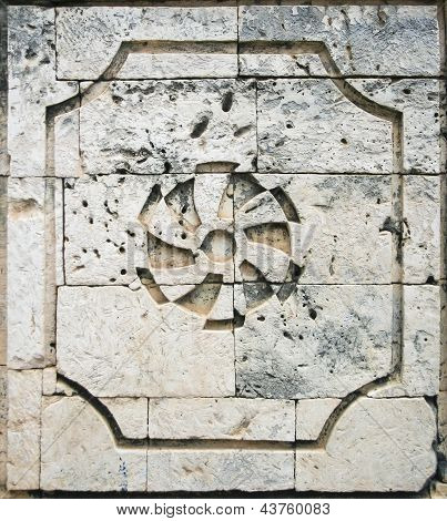 Coral bloco parede arquitetura Colonial espanhola