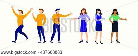 Business Man, Business Woman People Illustration Exclusive Design Inspiration