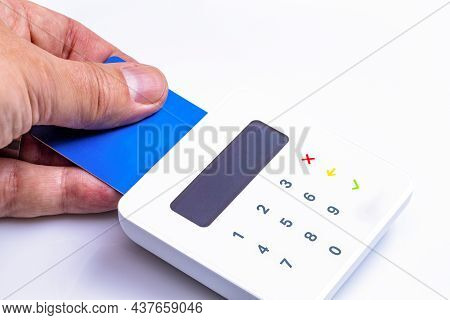 The Photo Shows A Contactless Payment Transaction With Ec Card