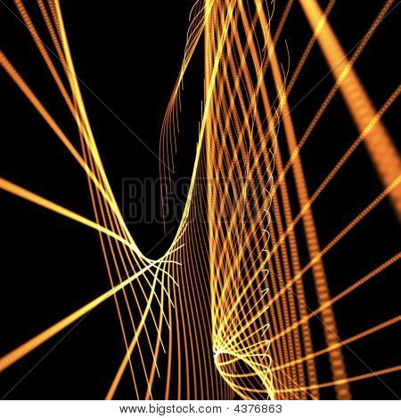 Abstract Orange Meshy Background