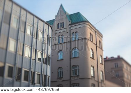 Streets Of Tampere, Pirkanmaa, Western Part Of Finland, Vibrant Winter City View, With Town Hall, Ch
