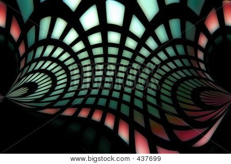 Warp สีแดงสีเขียว