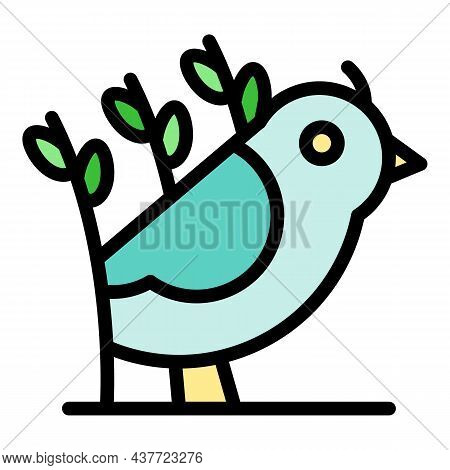 Field Quail Icon. Outline Field Quail Vector Icon Color Flat Isolated