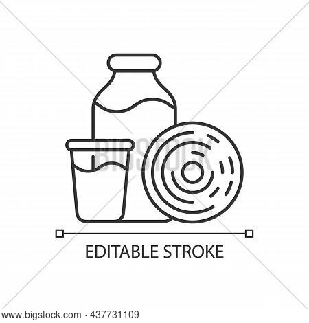 Spiral Plating For Bacterial Count Linear Icon. Direct Counting Method. Spiral Plater Instrument. Th