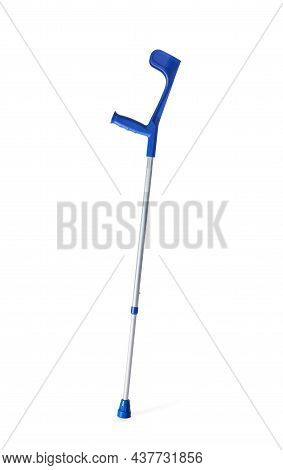New Adjustable Elbow Crutch Isolated On White