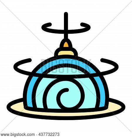 Hypnotic Pendulum Icon. Outline Hypnotic Pendulum Vector Icon Color Flat Isolated