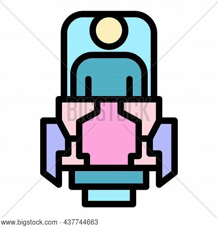 Tomograph Icon. Outline Tomograph Vector Icon Color Flat Isolated
