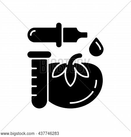 Food Additives And Preservatives Black Glyph Icon. Nutrition Supplement. Products With Chemical And 