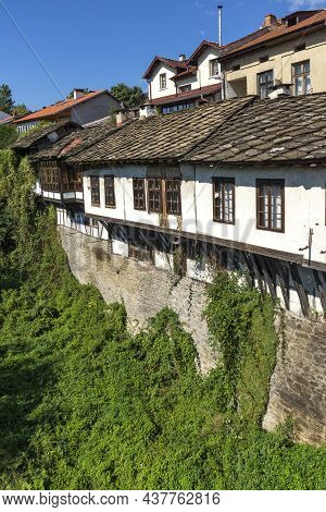 Troyan, Bulgaria - August 31, 2021: Panoramic View Of Center Of Town Of Troyan, Lovech Region, Bulga