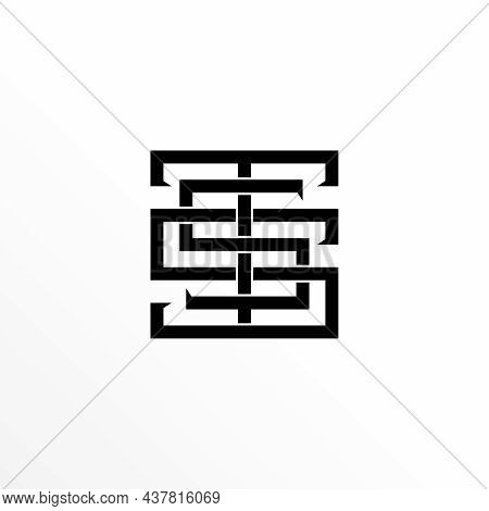Letter Tss Logo Free Vector Stock. Square Abstract Design Concept. Can Be Used As A Symbol Related T