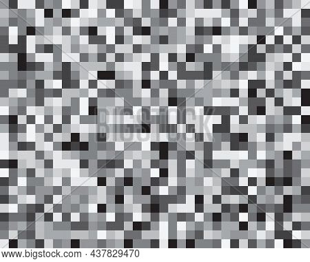 Seamless Pattern With Grey Squares, Decorative Background