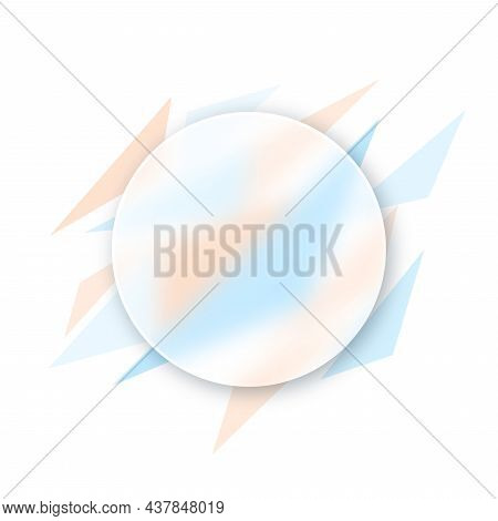 Vector Background In Glass Morphism Style . Editable Illustration