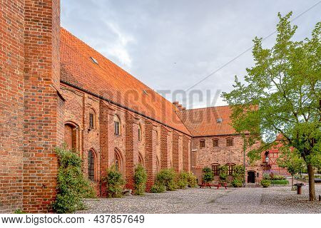 Abbey Church Of St. Peter In Ystad And The Museum, Ystad, Sweden, September 14, 2021
