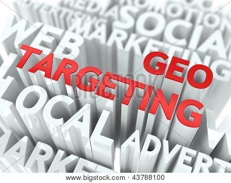 Geo Targeting concepto.