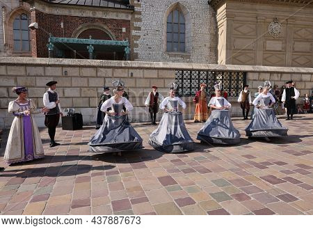 Krakow, Poland - July 27, 2021: Performance - When Bells Are Dancing Performed By Cracovia Danza Bal