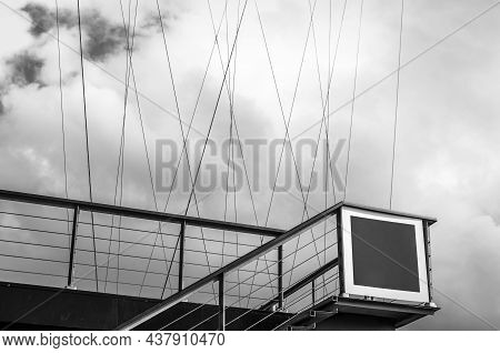 Detail Of The Famous Vizcaya Bridge In Portugalete, Basque Country, Spain