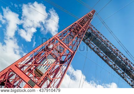 Detail Of The Famous Vizcaya Bridge In Portugalete, Basque Country, Spain