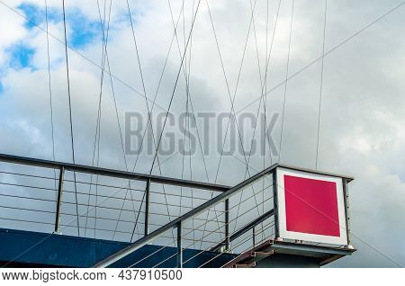 Detail Of The Famous Vizcaya Bridge In Portugalete, Basque Country, Spain