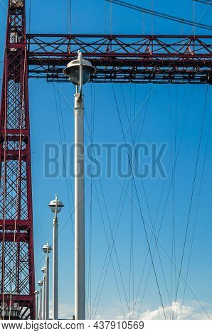 Detail Of The Famous Vizcaya Bridge In Portugalete, Basque Country, Spain
