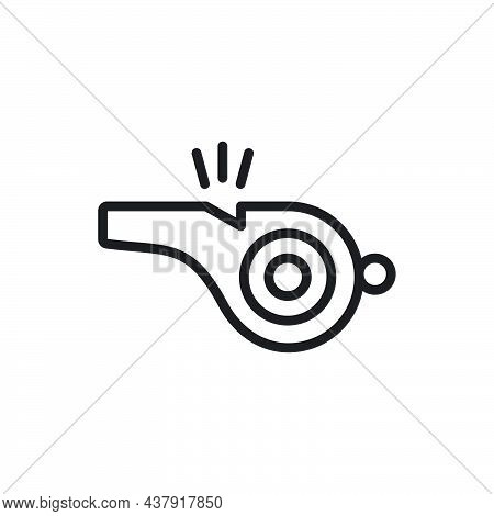 Whistle Icon Template Black Color Editable. Whistle Icon Icon Symbol Flat Vector Illustration For Gr