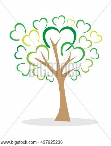 Collection Of Heart Icon, Valentines Day Heart  Illustration
, Leaf, Tree, Symbol Of Love Icon, Hear