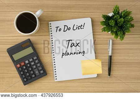 Text Relating To Accounting On Note Pad Or Note Book