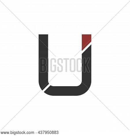 Illustration Vector Design Graphic Of Letter Uj Logo
