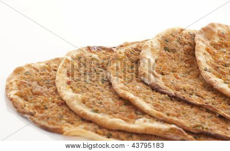 Turecký styl mleté Lahmacun