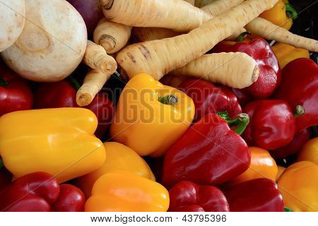 Peberfrugt, pastinak og Jicama