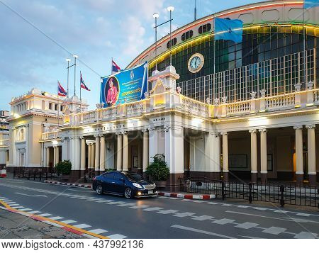Bangkok Station Or Hua Lamphong Station In Bangkok
