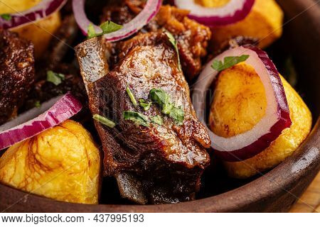 Georgian National Dish Ojahuri With Beef Meat