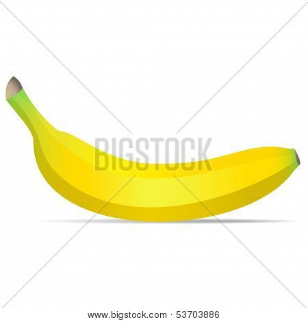 Vector Banana Isolated On White Background