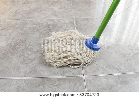 Cleaning The Floor Marble
