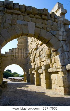 Ancient city wall of Tindarys