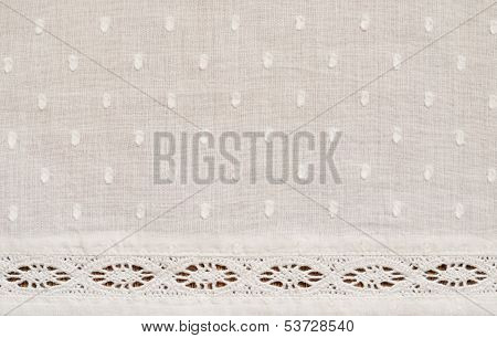 White Spotted Fabric