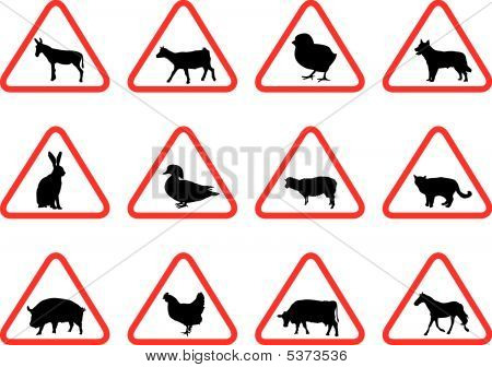 Hlodavců a škůdců s výstražnými značkami