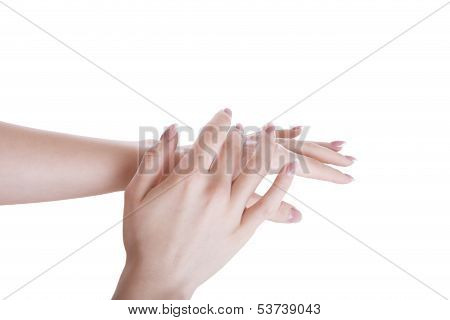 Hands With Cream