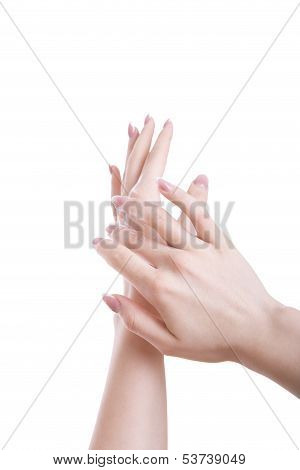 Hands With Cream