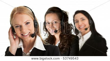 Cheerfull Call Center Operators