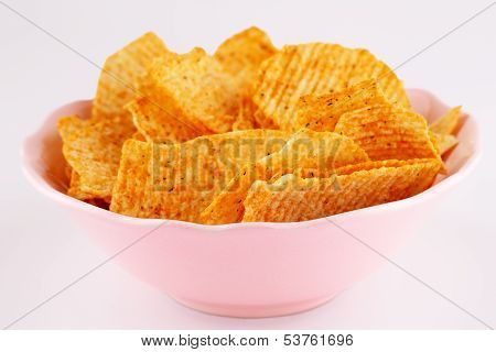 Potato Chips In Bowl