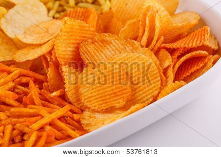 Potato Chips In Bowl