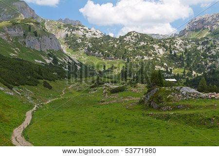summer landscape in the Alps Austria