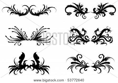 Decorative floral frames