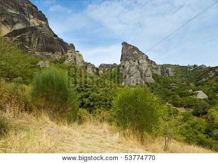 The Landscape Of Meteoras