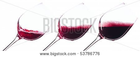 Red Wine On White Background