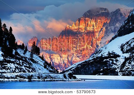 Monte Civetta in the Dolomites, Italy, Europe