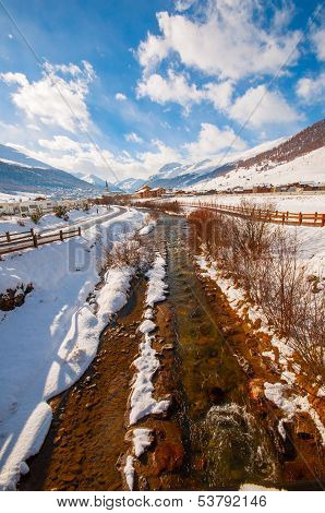 Livigno In Winter Landscape