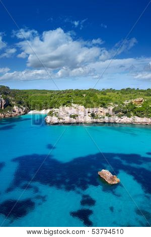 Cala Macarella and Macarelleta Ciutadella in Menorca Mediterranean Balearic islands