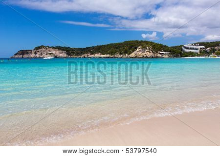 Menorca Cala Galdana Beach in Ciutadella at Balearic islands